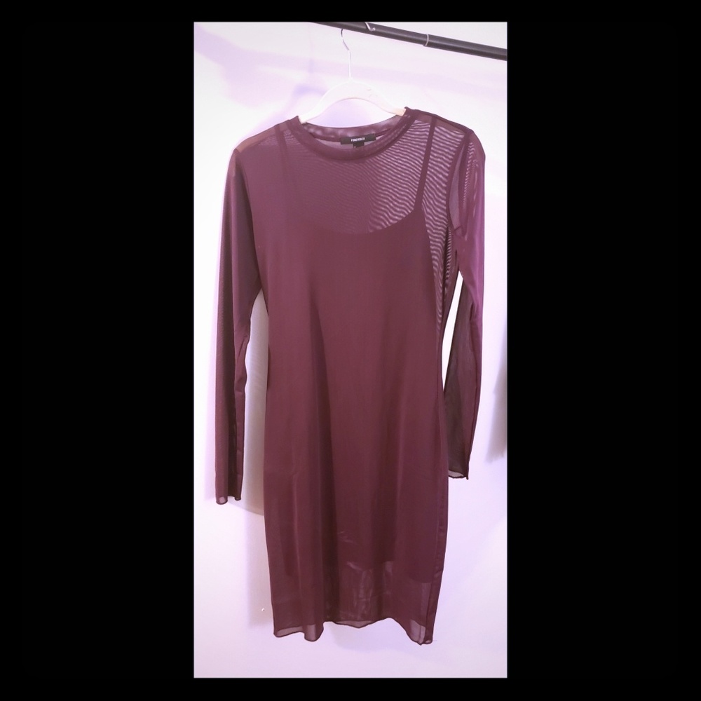 Purple Mesh Dress